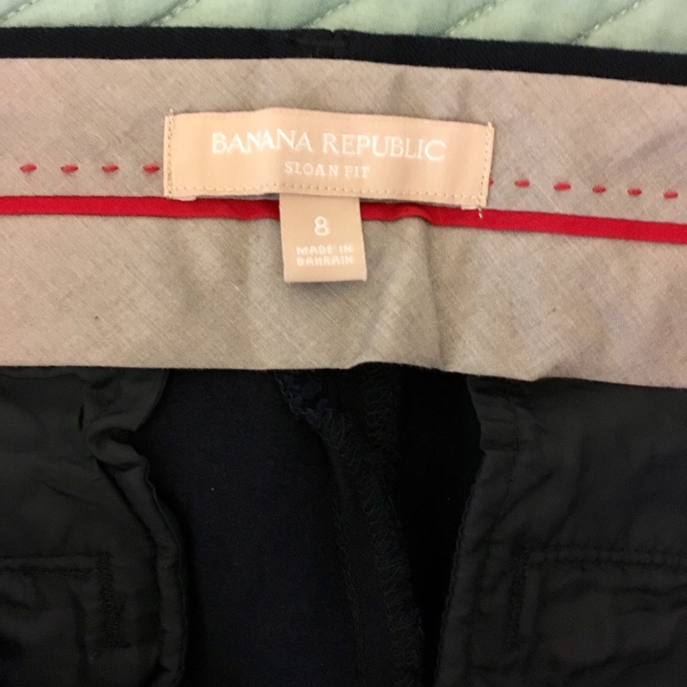 Banana Republic Navy Blue Pants Ankle Sloan Fit